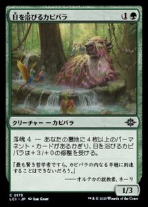 MTG ■緑/日本語版■ 《日を浴びるカピバラ/Basking Capybara》 イクサラン：失われし洞窟 LCI