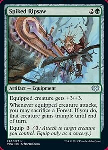 MTG ■緑/英語版■ 《棘付き縦鋸/Spiked Ripsaw》イニストラード:真紅の契り VOW