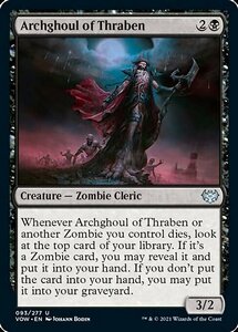 MTG ■黒/英語版■ 《スレイベンの大グール/Archghoul of Thraben》イニストラード:真紅の契り VOW