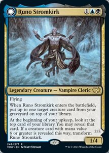 MTG ■金/英語版■ 《流城のルノ/Runo Stromkirk》★FOIL★ イニストラード:真紅の契り VOW