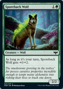 MTG ■緑/英語版■ 《胞子背の狼/Sporeback Wolf》★FOIL★ イニストラード:真紅の契り VOW