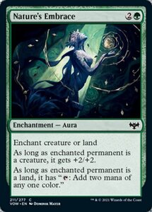 MTG ■緑/英語版■ 《自然の抱擁/Nature's Embrace》★FOIL★ イニストラード:真紅の契り VOW