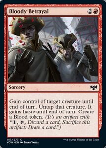 MTG ■赤/英語版■ 《血の裏切り/Bloody Betrayal》★FOIL★ イニストラード:真紅の契り VOW