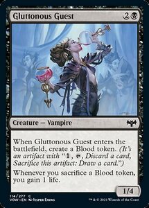 MTG ■黒/英語版■ 《大食の客人/Gluttonous Guest》★FOIL★ イニストラード:真紅の契り VOW