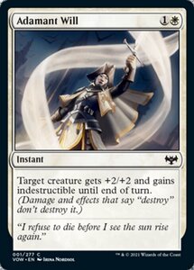 MTG ■白/英語版■ 《不屈の意志/Adamant Will》★FOIL★ イニストラード:真紅の契り VOW