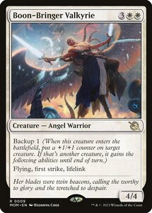 MTG ■白/英語版■ 《加護をもたらす戦乙女/Boon-Bringer Valkyrie》★FOIL★ 機械兵団の進軍 MOM