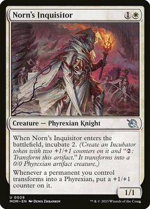 MTG ■白/英語版■ 《ノーンの審問官/Norn's Inquisitor》★FOIL★ 機械兵団の進軍 MOM