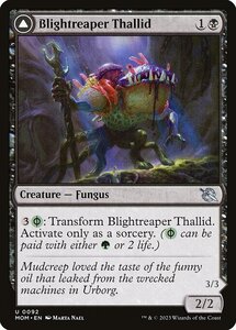 MTG ■黒/英語版■ 《荒廃刈りのサリッド/Blightreaper Thallid》★FOIL★ 機械兵団の進軍 MOM