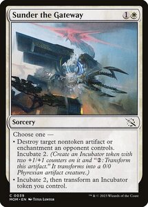 MTG ■白/英語版■ 《門口の断絶/Sunder the Gateway》★FOIL★ 機械兵団の進軍 MOM