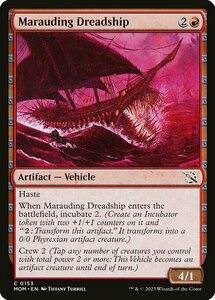 MTG ■赤/英語版■ 《無法の戦慄艦/Marauding Dreadship》★FOIL★ 機械兵団の進軍 MOM