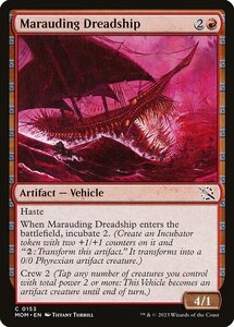 MTG ■赤/英語版■ 《無法の戦慄艦/Marauding Dreadship》★FOIL★ 機械兵団の進軍 MOM