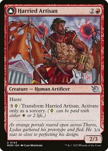 MTG ■赤/英語版■ 《悩まされる職工/Harried Artisan》★FOIL★ 機械兵団の進軍 MOM