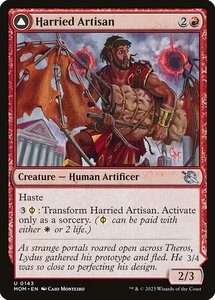 MTG ■赤/英語版■ 《悩まされる職工/Harried Artisan》★FOIL★ 機械兵団の進軍 MOM