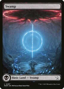 MTG ■土地/英語版■ 《沼/Swamp》★FOIL★ 機械兵団の進軍 MOM