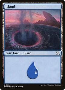 MTG ■土地/英語版■ 《島/Island》★FOIL★ 機械兵団の進軍 MOM