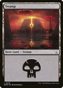 MTG ■土地/英語版■ 《沼/Swamp》★FOIL★ 機械兵団の進軍 MOM