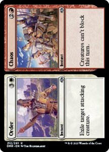 MTG ■金/英語版■ 《秩序+混沌/Order+Chaos》★FOIL★ ドミナリア・リマスター DMR