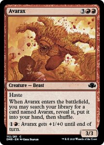 MTG ■赤/英語版■ 《アヴァラックス/Avarax》★FOIL★ ドミナリア・リマスター DMR