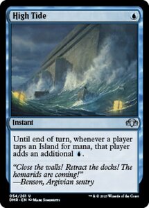 MTG ■青/英語版■ 《満潮/High Tide》★FOIL★ ドミナリア・リマスター DMR