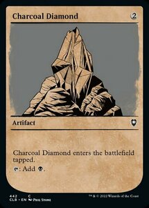 MTG ■無/英語版■ 《炭色のダイアモンド/Charcoal Diamond》★ショーケースFOIL★ 統率者レジェンズ：バルダーズゲートの戦い CLB