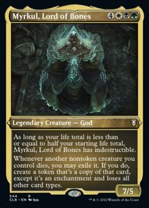 MTG ■金/英語版■ 《骨の王、マークール/Myrkul, Lord of Bones》★エッチングFOIL★ 統率者レジェンズ：バルダーズゲートの戦い CLB