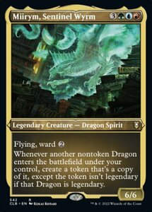 MTG ■金/英語版■ 《歩哨竜、ミーリム/Miirym, Sentinel Wyrm》★エッチングFOIL★ 統率者レジェンズ：バルダーズゲートの戦い CLB