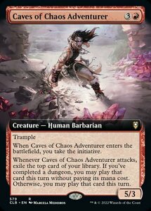 MTG ■赤/英語版■ 《混沌の洞窟の冒険者/Caves of Chaos Adventurer》▲拡張アート▲ 統率者レジェンズ：バルダーズゲートの戦い CLB