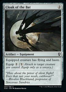 MTG ■無/英語版■ 《クローク・オヴ・ザ・バット/Cloak of the Bat》★FOIL★ 統率者レジェンズ：バルダーズゲートの戦い CLB