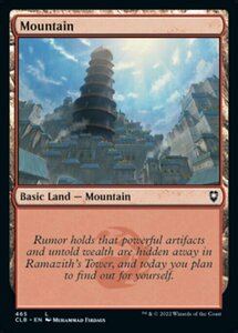 MTG ■土地/英語版■ 《山/Mountain》★FOIL★ 統率者レジェンズ：バルダーズゲートの戦い CLB