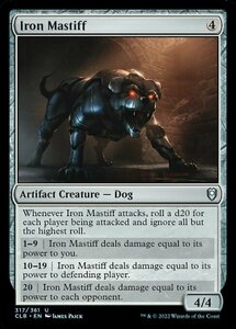 MTG ■無/英語版■ 《鉄の猛犬/Iron Mastiff》★FOIL★ 統率者レジェンズ：バルダーズゲートの戦い CLB