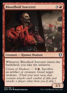 MTG ■赤/英語版■ 《血たぎるソーサラー/Bloodboil Sorcerer》★FOIL★ 統率者レジェンズ：バルダーズゲートの戦い CLB