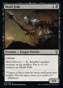 MTG ■黒/英語版■ 《カビ人間/Mold Folk》★FOIL★ 統率者レジェンズ：バルダーズゲートの戦い CLB