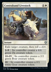 MTG ■白/英語版■ 《禁制の家畜/Contraband Livestock》★FOIL★ 統率者レジェンズ：バルダーズゲートの戦い CLB