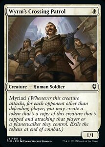 MTG ■白/英語版■ 《竜渡り地区の巡回兵/Wyrm's Crossing Patrol》★FOIL★ 統率者レジェンズ：バルダーズゲートの戦い CLB