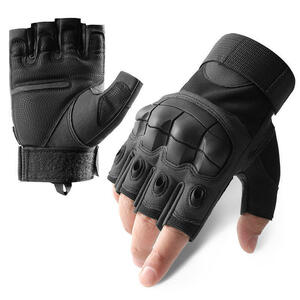 ミニタリーグローブ ハーフフィンガー ハードナックル手袋 タクティカルグローブ サバゲー 装備 手袋 指なし Mサイズ