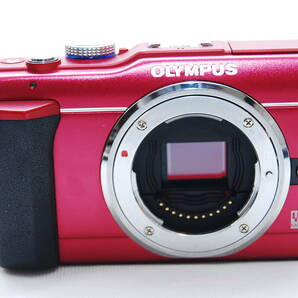 ★美品 オリンパス OLYMPUS PEN E-PL1s ミラーレス一眼 ボディレッド★の画像2