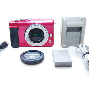 ★美品 オリンパス OLYMPUS PEN E-PL1s ミラーレス一眼 ボディレッド★の画像1