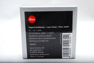 ★極上美品　Leica　ライカ　ズミクロン28mm　F2　ASPH エルマリート28mm　F2.8兼用　レンズフード★