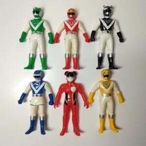 戦隊 ライブマン ソフビ ブラックバイソン グリーンサイ 1988 当時物 super sentai liveman black green vintage sofubi figure BANDAI