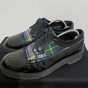 Dr.Martens（ドクターマーチン） 3989 BROGUE ウィングチップ タータンチェック イングランド製 送料込