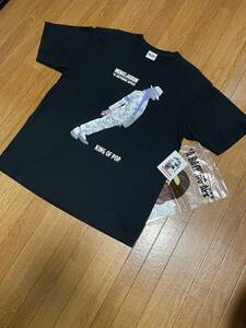 ★A BATHING APE x MICHAEL JACKSON Tee Black Size 2XL★