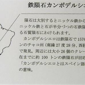 隕石 鉄隕石 カンポデルシエロ 資料付（Ｃ）の画像4