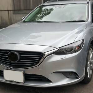 Tint+カット済みエンブレム スモークフィルム(ブラックスモーク5％ ★MRCC装備車用)アテンザワゴンMAZDA6 GJ2FW/GJ2AW/GJ5FW/GJEFW gj後期の画像3