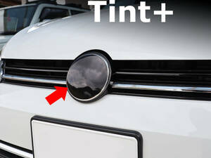 Tint+何度も貼れるエンブレム スモークフィルム(ブラックスモーク5％) VW ゴルフ7.5 後期 GOLF VII gti tsi ゴルフR mk7 lci