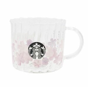 スターバックス マグカップ SAKURA 2023 耐熱グラスマグ ツイストライン 355ml STARBUCKS