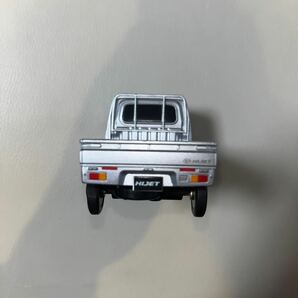 レア 美品 ダイハツ ハイゼット DAIHATSU HIJET トラック プルバックカー ミニカー カラーサンプル シルバー 銀 軽トラ 非売品の画像4