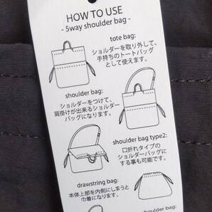 ★極美品★ SLOW スロウ span nylon -5way shoulder bag(S)- ショルダーバッグ BLKの画像6