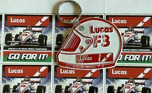 8; 1982年頃のLucas F-3キーホルダー(ヘルメットデザイン)ラバー製？