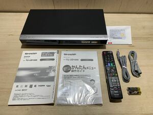 未使用　SHARP　シャープ　4Kレコーダー　AQUOS　TU-UD1000　リモコン　B-CASカード付き