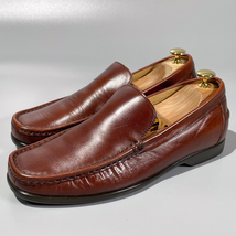 即決 REGAL リーガル ローファー スリッポン ブラウン 茶色 メンズ 本革 レザー 革靴 25.5cm ビジネスシューズ フォーマル 紳士靴 A1909_画像1